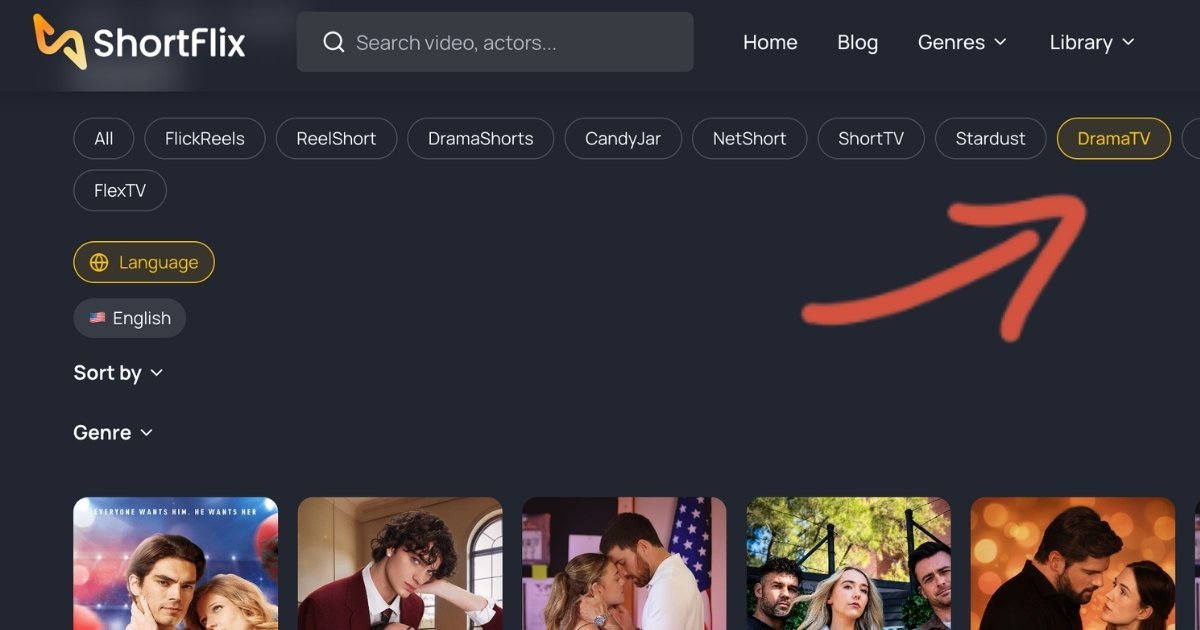 What is DramaTV on ShortFlix?